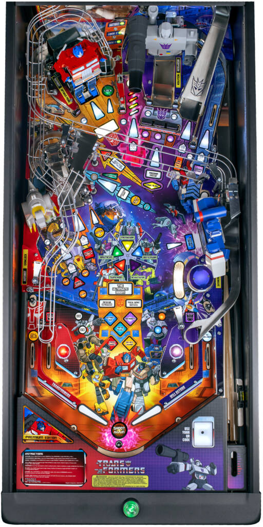 The Premium model's playfield