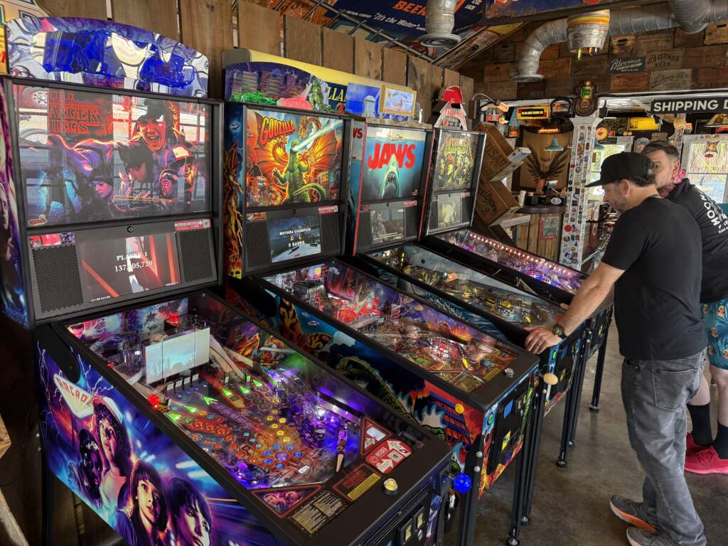 The pinballs available on our visit