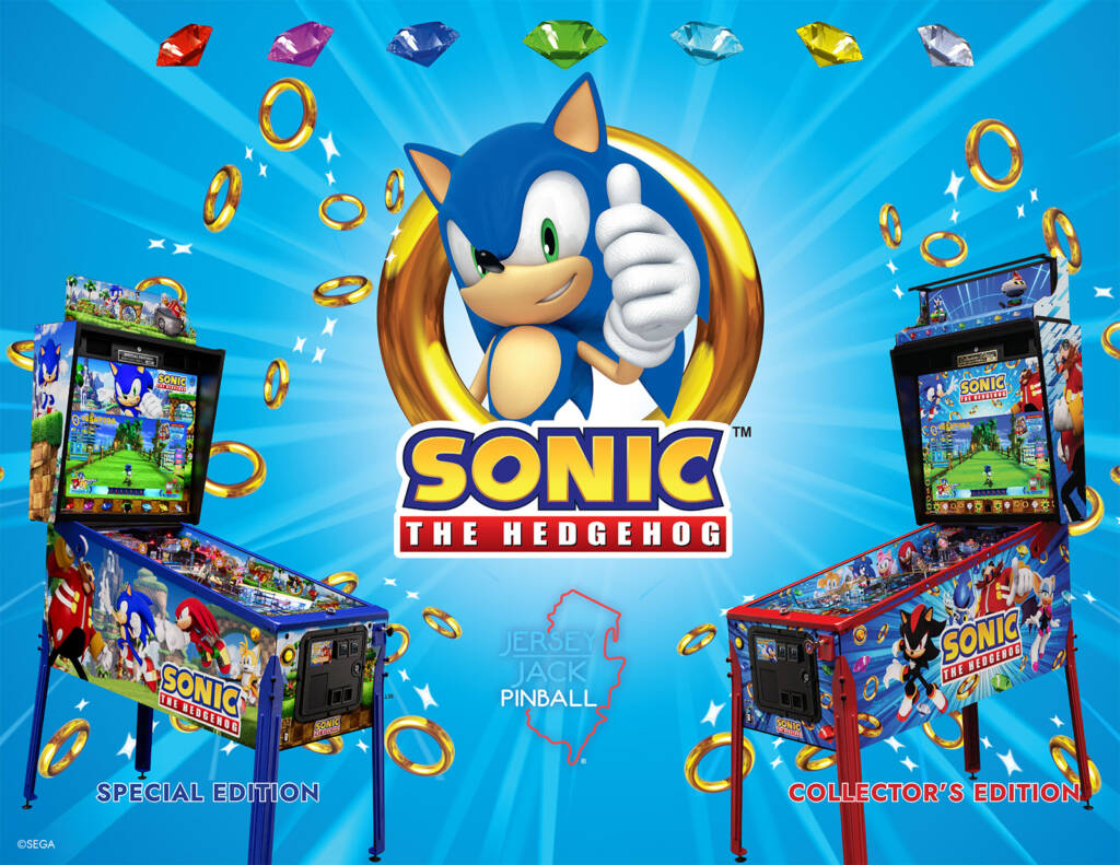 Jersey Jack Pinball's new Sonic the Hedgehog game