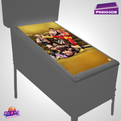 WW Wrestlemania LE PinHoods pinball playfield glass cover and protector mat