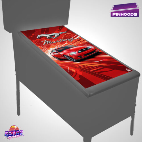 Mustang Pro PinHoods pinball playfield glass cover and protector mat