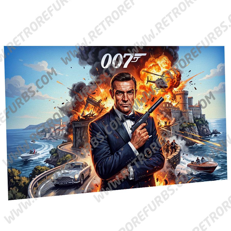 James Bond 007 Alternate Stern Pinball Translite Flipper Backglass