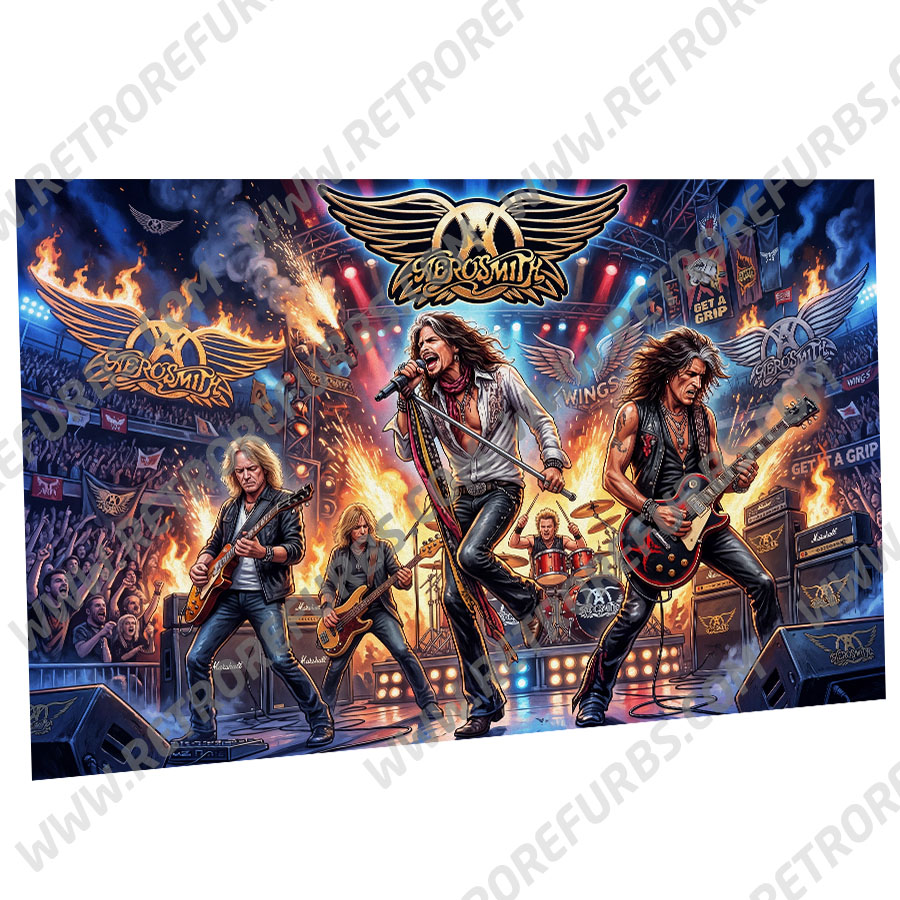 Aerosmith Alternate Stern Pinball Translite Flipper Backglass