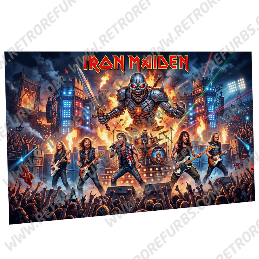 Iron Maiden Alternate Stern Pinball Translite Flipper Backglass