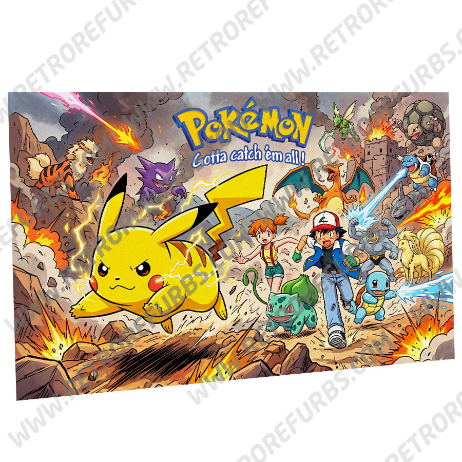 Pokemon Alternate Stern Pinball Translite Flipper Backglass