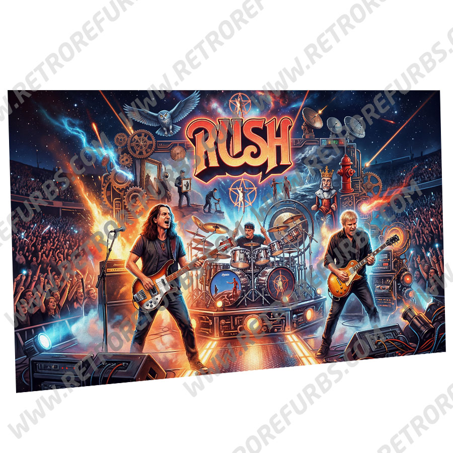 Rush Comic Alternate Stern Pinball Translite Flipper Backglass
